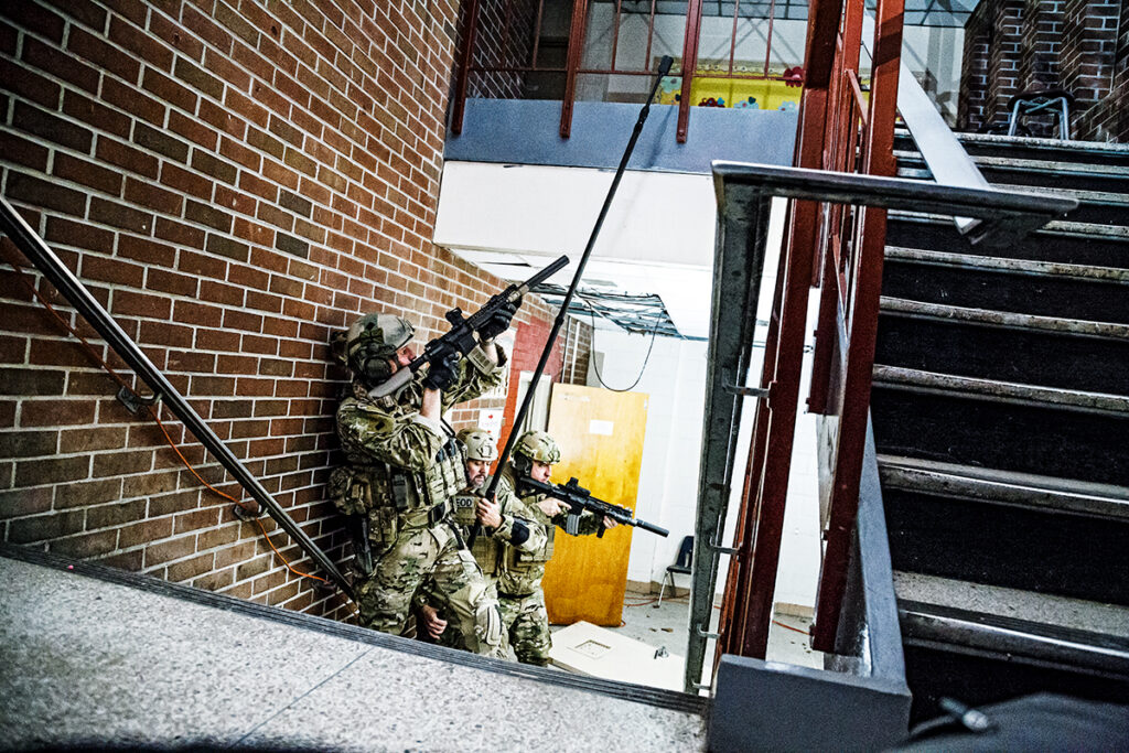 La pértiga de Tactical en acción